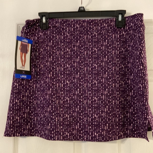 Tranquility Skorts size L brand new with tags color purple and white design - Picture 5 of 12